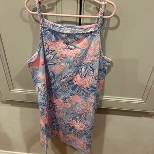 Lilly Pulitzer Pastel Floral Dress in Blue and Pink